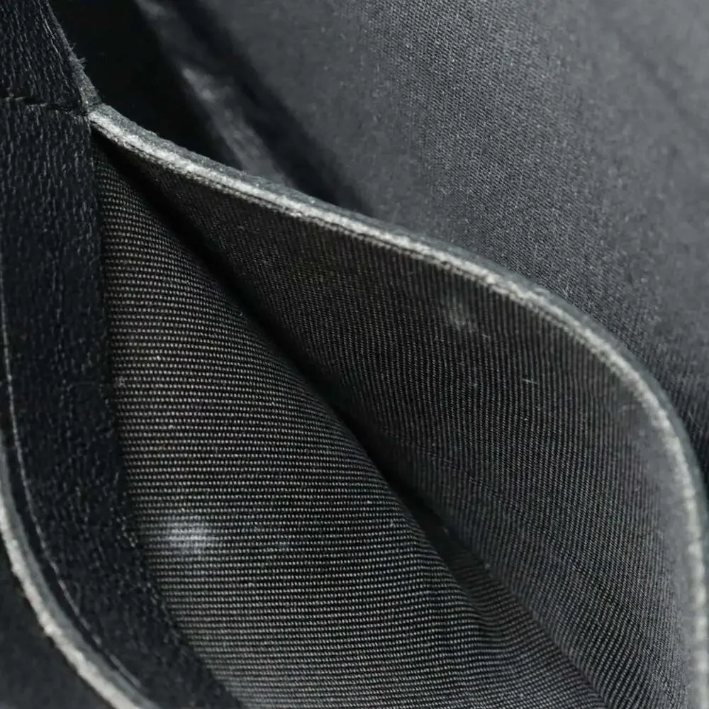 CHANEL Black Diamond Leather Logo Wallet - Picture 7 of 10